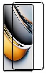 Full Screen Glue lcd kijelző üvegfólia, ütésálló védőfólia Realme 11 Pro, 11 Pro+, fekete (5D, 9H)