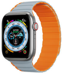 Dux Ducis Mágneses Apple Watch Ultra, SE, 8, 7, 6, 5, 4, 3, 2, 1 (49, 45, 44, 42 mm) Dux Ducis szíj (LD verzió) - szürke narancs