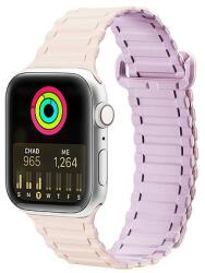 Dux Ducis Szíj (Armor Version) Szíj Apple Watch Ultra, SE, 8, 7, 6, 5, 4, 3, 2, 1 (49, 45, 44, 42 mm) szilikon mágneses karkötőhöz, rózsaszín lila