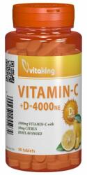 Vitaking Vitamina C + D cu bioflavonoide, 90 comprimate, Vitaking
