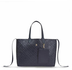 Tommy Hilfiger Geantă Iconic Tommy Tote Mono AW0AW15572 Bleumarin