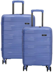 Dugros Valencia lila 4 kerekű 2 részes bőrönd szett (21132014-S-M-szett)