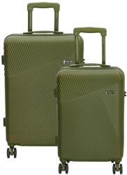 Dugros Marbella zöld 4 kerekű 2 részes bőrönd szett (20854029-S-M-szett)