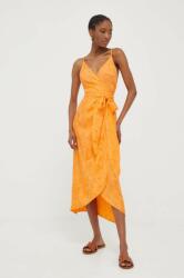 ANSWEAR rochie culoarea portocaliu, mini, drept BMYX-SSD04B_22X