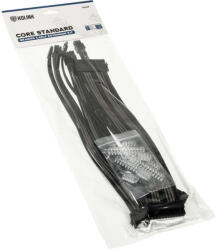 Kolink Core Standard Braided Cable Extension Kit - Jet Black/Gunmetal Grey (CORESTANDARD-EK-BGM)