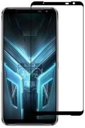 Temp-glass6312738011 Asus ROG Phone 3 teljes lefedettséget biztosító karcálló, ütésálló kijelzővédő üvegfólia kerettel, tempered glass, törlőkendővel (Temp-glass6312738011)