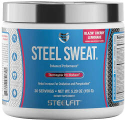 SteelFit Steel Sweat - Zsírégető Italpor Kardió Edzéshez (150 g, Blazin' Cherry Lemonade)