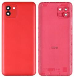 tel-szalk-19296915064 Samsung Galaxy A03 hátlapi ház lemez kamera lencsével Piros (tel-szalk-19296915064)