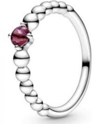 Pandora - Tűzpiros gyöngyös gyűrű (198867C02-54)