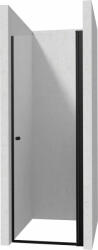 Deante Kerria Plus lengőajtós zuhanyajtó 90x200 cm átlátszó üveg, matt fekete profil KTSWN41P (KTSWN41P)
