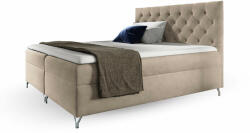 Wilsondo GULIETTE kárpitozott boxspring ágy matracokkal 200x200 - bézs