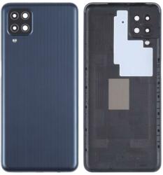 tel-szalk-19296915075 Samsung Galaxy M12 hátlapi ház lemez kamera lencsével Fekete (tel-szalk-19296915075)