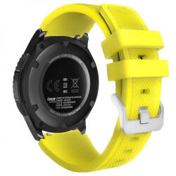 BSTRAP Silicone Sport szíj Huawei Watch GT/GT2 46mm, yellow (SSG006C2303)