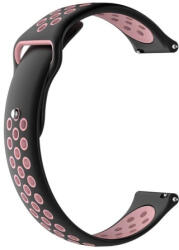 BSTRAP Silicone Sport szíj Huawei Watch GT3 42mm, black/pink (SXI001C0208)
