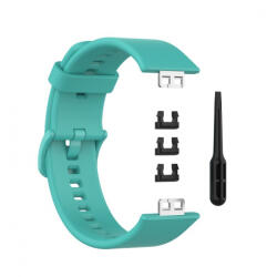 BSTRAP Silicone szíj Huawei Watch Fit, teal (SHU005C05)