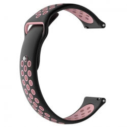 BSTRAP Silicone Sport szíj Garmin Vivoactive 3, black/pink (SXI001C0206)