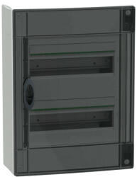  Schneider Electric PrismaSeT XS LVSXR213 falon kívüli elosztó - 26 modul - 2 sor, füstszínű ajtóval IP40, PE+N sínnel - Méretek : 450x336x123mm - max 63A (LVSXR213)