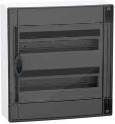  Schneider Electric PrismaSeT XS LVSXR218 falon kívüli elosztó - 36 modul - 2 sor, füstszínű ajtóval IP40, PE+N sínnel - Méretek : 450x426x125mm - max 90A (LVSXR218)