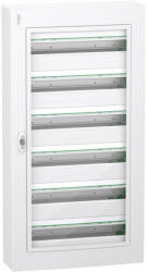  Schneider Electric PrismaSeT XS LVSXR624 falon kívüli elosztó - 144 modul - 6 sor, átlátszó ajtóval IP40, PE+N sínnel - Méretek : 1050x550x148mm - max 125A (LVSXR624)