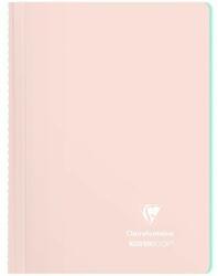 Clairefontaine Spirálfüzet Clairefontaine Koverbook Blush A/4 80 lapos PP borítású vonalas púderrózsaszín