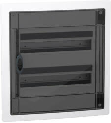  Schneider Electric PrismaSeT XS LVSXP218 süllyesztett elosztó - 36 modul - 2 sor, füstszínű ajtóval IP40, PE+N sínnel - Méretek : 510x486x129mm - max 90A (LVSXP218)
