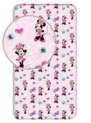 Jerry Fabrics Disney Minnie gumis lepedő flowers 90x200cm (JFK033302)