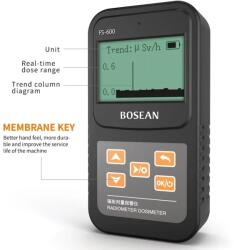 BOSEAN Detector de radiație nucleară, poate detecta raze X, β, γ dozimetru portabil BOSEAN FS-600 (FS-600)