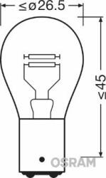 OSRAM Bec, lampa frana / lampa spate AMS-OSRAM 7225 - piesa-auto