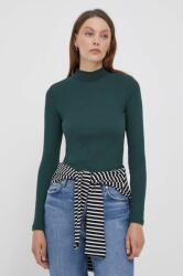 Pepe Jeans hosszú ujjú női, félgarbó nyakú, zöld - zöld M