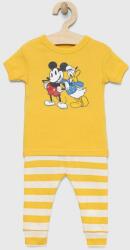 Gap gyerek pamut pizsama x Disney sárga, mintás - sárga 80-86 - answear - 9 090 Ft