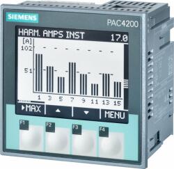 Siemens Analizor de retea Siemens cu contor pac4200 LCD 22-65VDC vin: max. 500/289V 45-65Hz x/1A sau x/5A AC 7KM4211-1BA00-3AA0 (7KM4211-1BA00-3AA0)