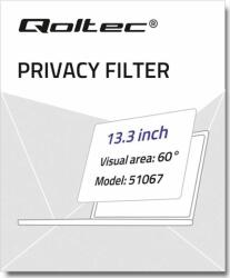 Qoltec Filtru de confidentialitate Qoltec GDPR, Compatibil cu MacBook Air 13.3 inch, Negru (51067)