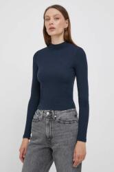 Pepe Jeans hosszú ujjú női, félgarbó nyakú, sötétkék - sötétkék XS