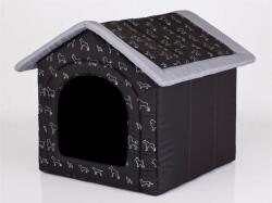 Hobbydog Casa pentru animale de companie, HobbyDog, negru cu caini, Dimensiunea 4 - 60x55x60 cm (R4 BUDCWP14)