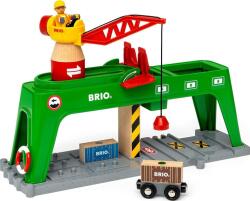 BRIO Jucarie Brio - Macara cu container (BRIO 63399600)