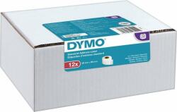 DYMO Set Etichete termice, DYMO DY99010 LabelWriter 28mmx89mm, hartie alba, 12 role/cutie, 130 etichete/rola, 99010 S0722370 2093091 (2093091)