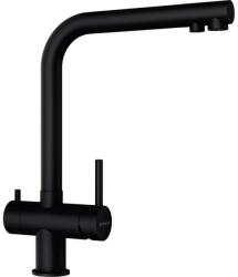 SCHOCK Baterie bucatarie Schock Vitus Cristadur Puro, 3 cai, aspect granit, cartus ceramic, negru intens