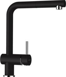 SCHOCK Baterie bucatarie Schock Epos Cristalite Nero cu cap extractibil, aspect granit, cartus ceramic, negru