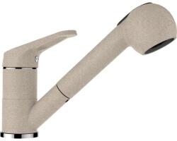 SCHOCK Baterie bucatarie Schock Cosmo Cristalite Sabbia cu cap extractibil, 2 tipuri de jet, aspect granit, cartus ceramic, nisip
