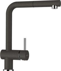 SCHOCK Baterie bucatarie Schock Epos Cristalite Asphalt cu dus extractibil, aspect granit, cartus ceramic, gri asfalt