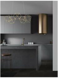 Decoliving Lustra design NEBULA, LED 21.6W, 3000K, lampa moderna din metal finisaj cupru - decoliving - 1 497,02 RON