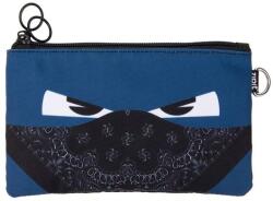 ZIPIT Penar dublu cu fermoar si masca material textil, ZIPIT Face-It Bandit - Albastru (ZP-428622) Penar