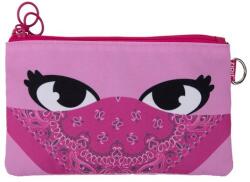 ZIPIT Penar dublu cu fermoar si masca material textil, ZIPIT Face-It Bandit - Roz (ZP-428639) Penar