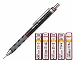 rOtring Set Creion mecanic Rotring Tikky 1 mm + 5 seturi rezerve (SET-RO1904697+RO312700)