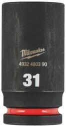 Milwaukee Cheie tubulara impact lunga, patrat 3/4", hex 31mm, Milwaukee (4932480390) Set capete bit, chei tubulare