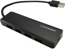 LC-Power Hub USB LC-Power LC-HUB-U3-4-V2, 4x USB 3.0, Black (LC-HUB-U3-4-V2)