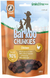 Barkoo 3x100g Barkoo Chunkies Meat Cubes Pulyka kutyasnack