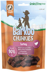 Barkoo 3x100g Barkoo Chunkies Meat Cubes Csirke kutyasnack