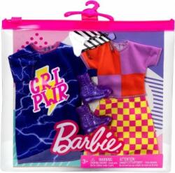 Mattel Barbie Fashion Girl Power Dress Top set 2 tinute HBV69 Papusa Barbie