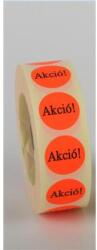 Etikett, 20 mm kör, "AKCIÓ" felirattal, 1000 etikett/tekercs, piros (5998377104894) - tonerpiac